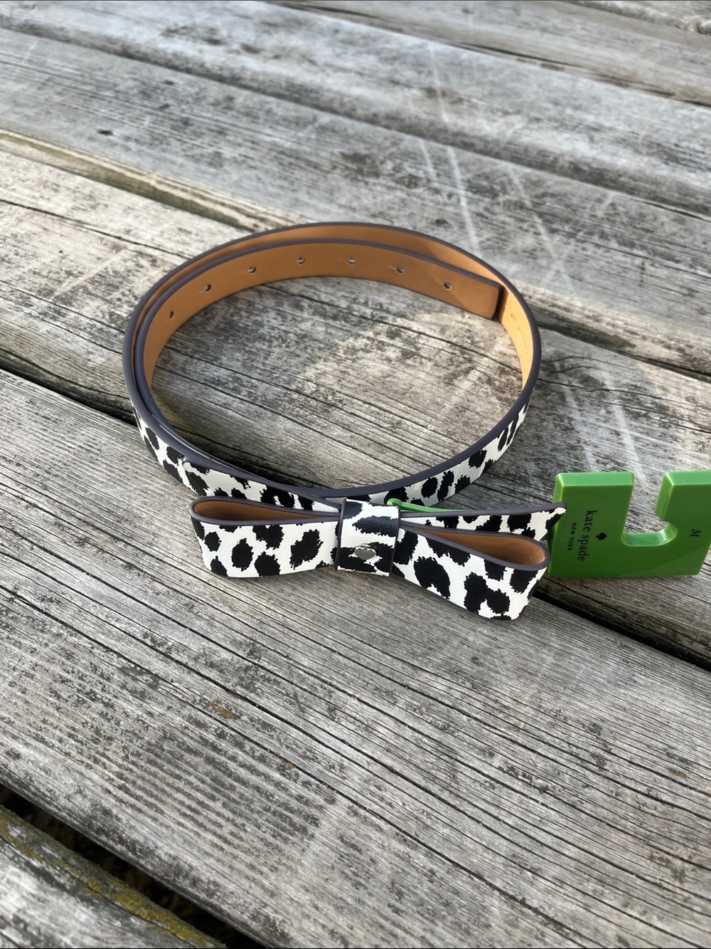 NWT kate spade New York Genuine Leather Bow Belt Medium